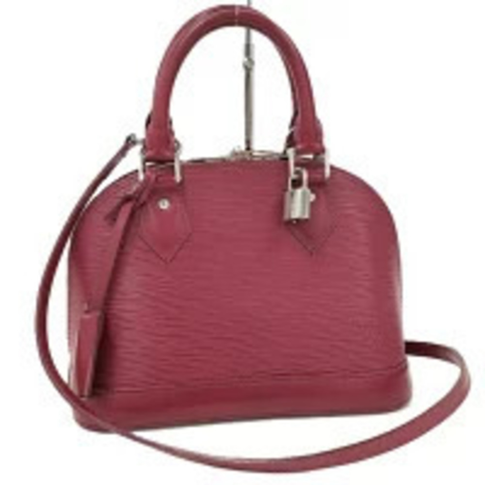 LOUIS VUITTON Alma Epi Fuschia Pink Handbag